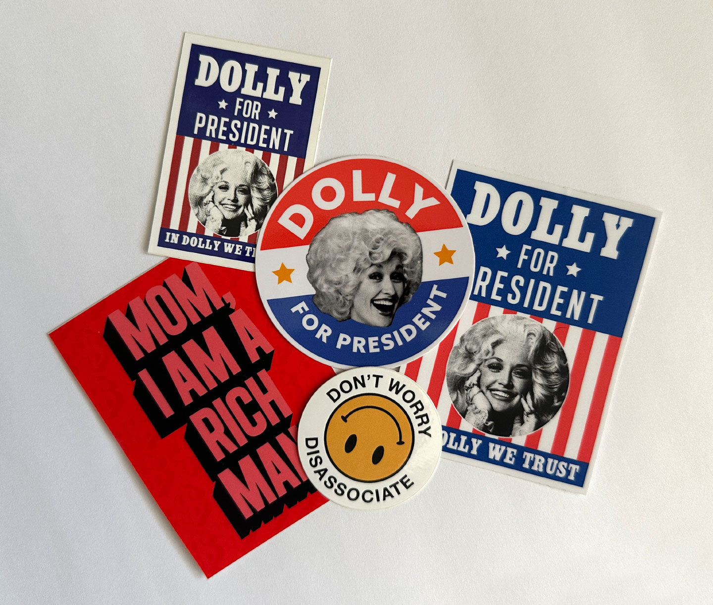 Dolly For President Sticker | Large